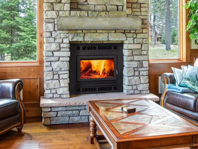 Pioneer III Indoor Wood Fireplace