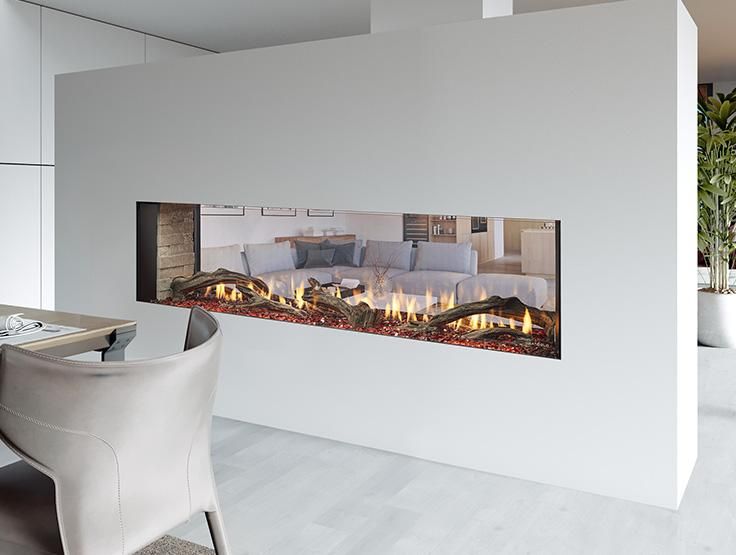 Primo II Double-Sided Gas Fireplace