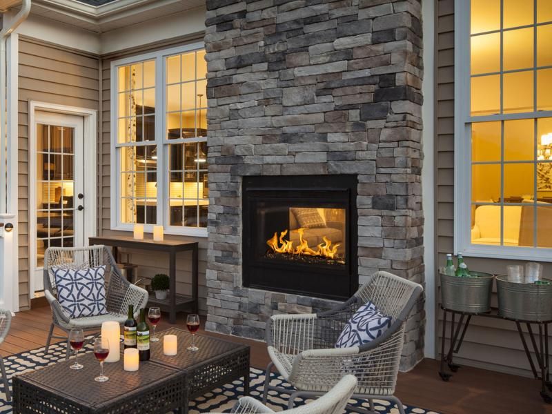 Twilight Modern See-Through Gas Fireplace