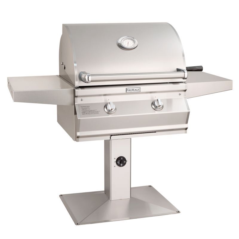 Choice multi-user accessible CMa430s patio post mount grill