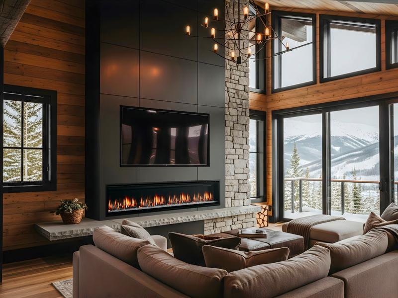 Allusion Edge Built-In Electric Fireplace